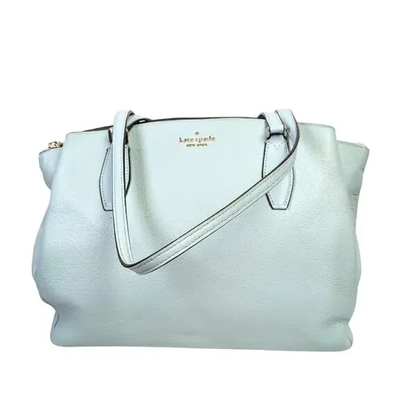 Kate Spade Monet Turquoise Leather Shoulder Bag - Picture 2 of 9